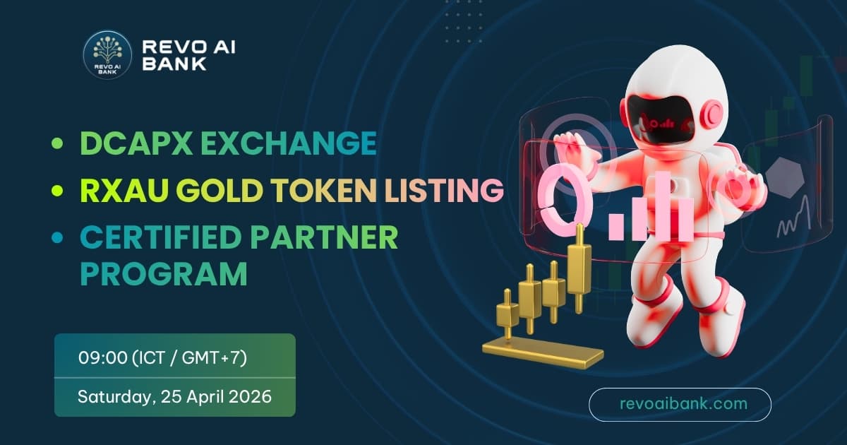 Official Announcement: RevoAI Launches DCapX Exchange, Lists RXAU Gold Token, and Opens Certified Partner Program